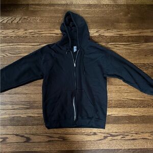 Golden Men's Black Hoodie Sweater